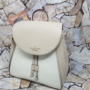 Leila Colorblock Warm Beige Backpack Kate Spade